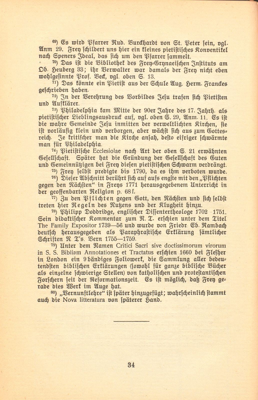 Aus den Papieren eines Pietisten und Aufklärers. [Joh. Frey] – Seite 34