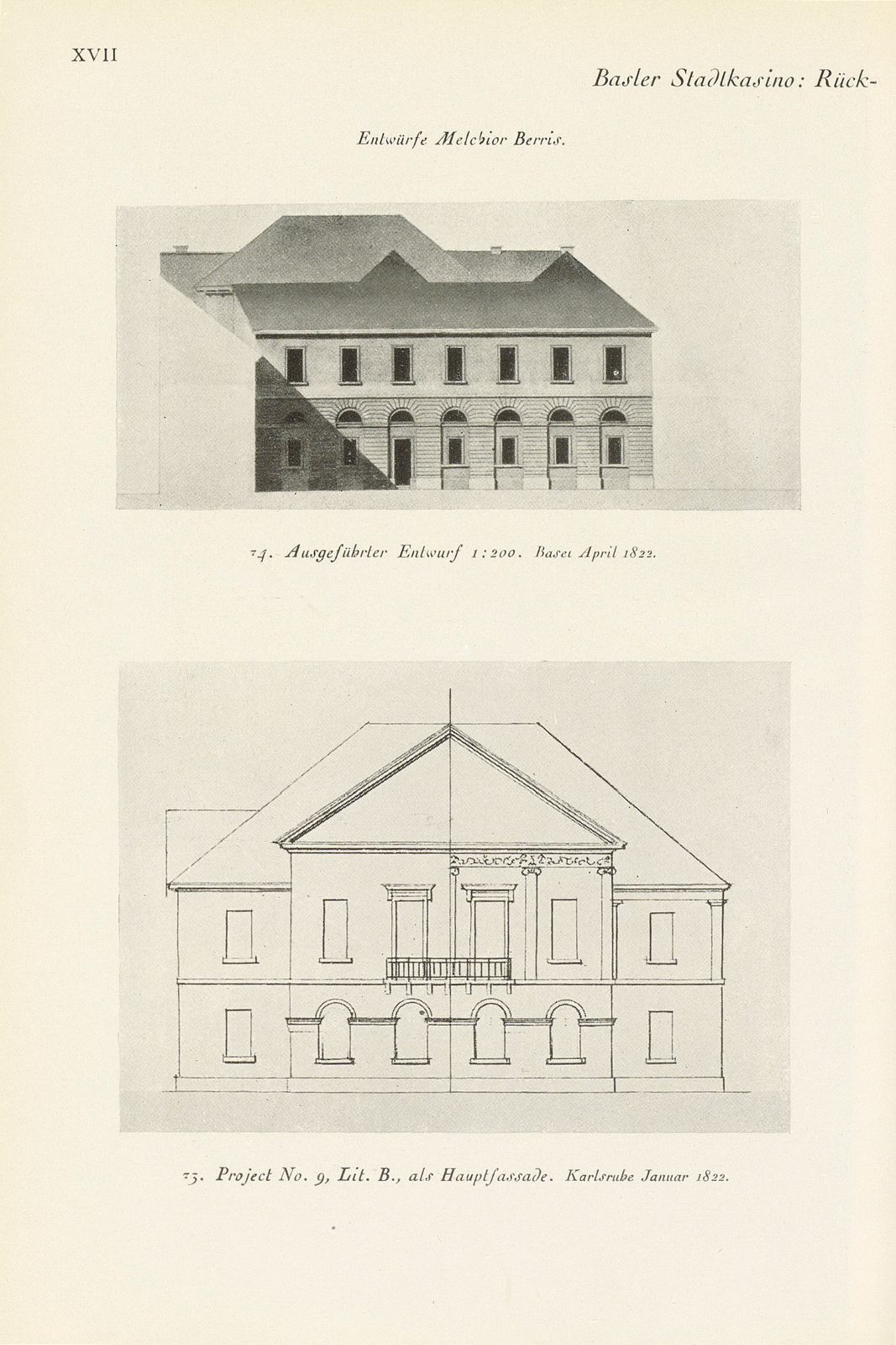 Melchior Berri. (Ein Beitrag zur Kultur des Spätklassizismus in Basel.) – Seite 120