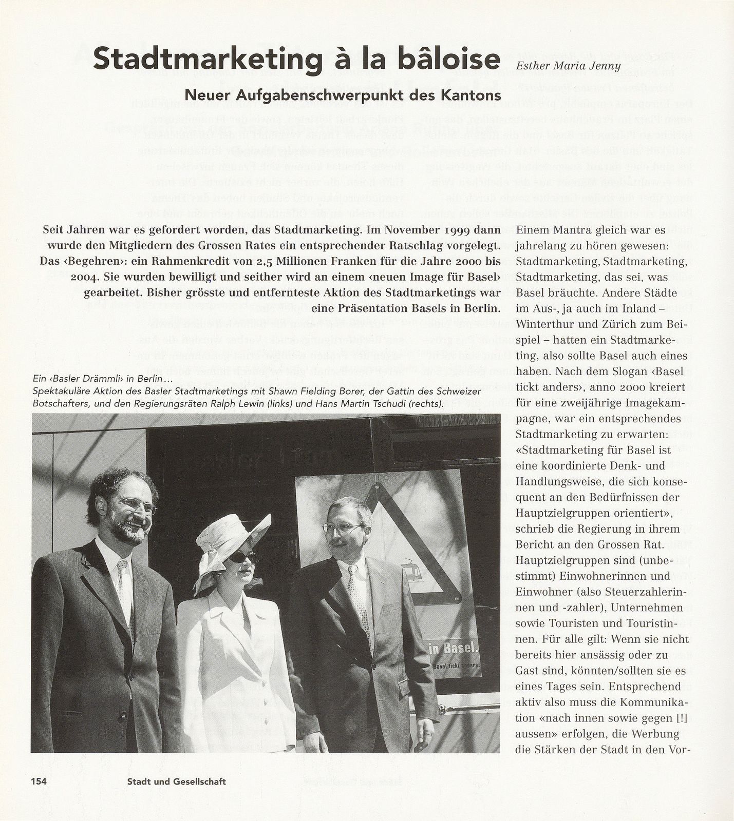 Stadtmarketing à la bâloise – Seite 1