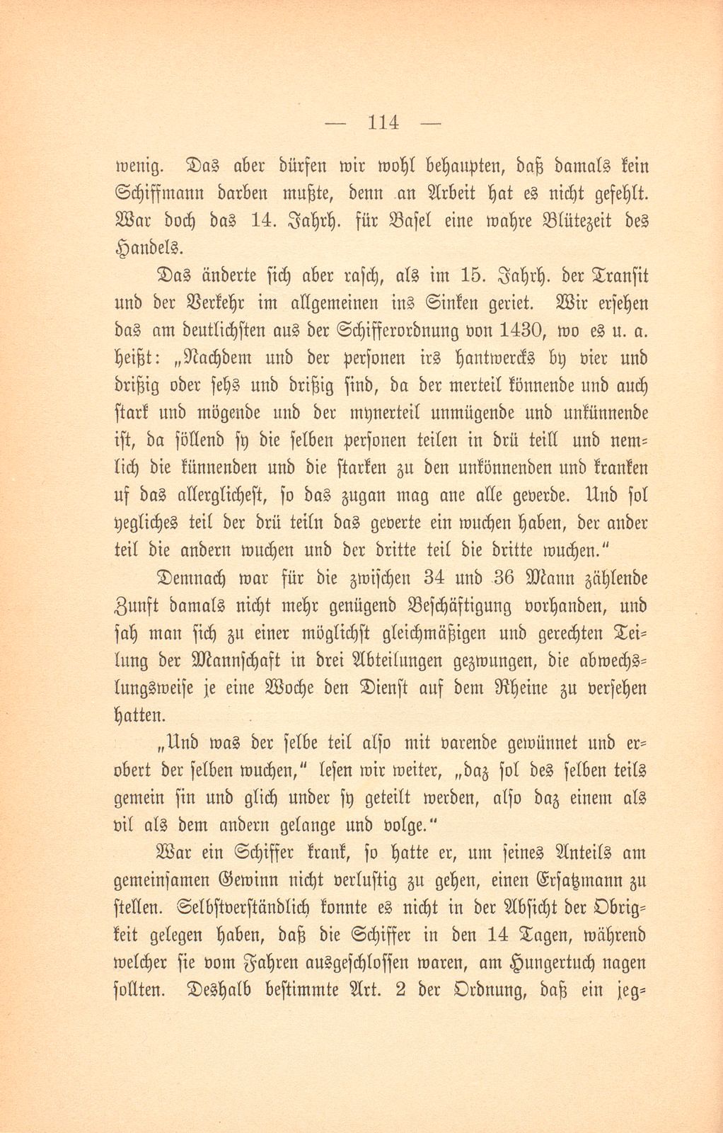 Zur Geschichte der Basler Rheinschiffahrt und der Schiffleutenzunft – Seite 4