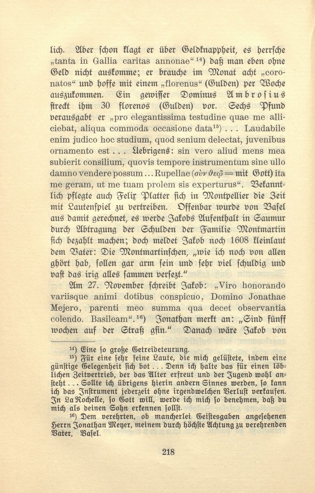 Aus den Wanderjahren eines Basler Studenten des 17. Jahrhunderts [Wolfgang Meyer] – Seite 10