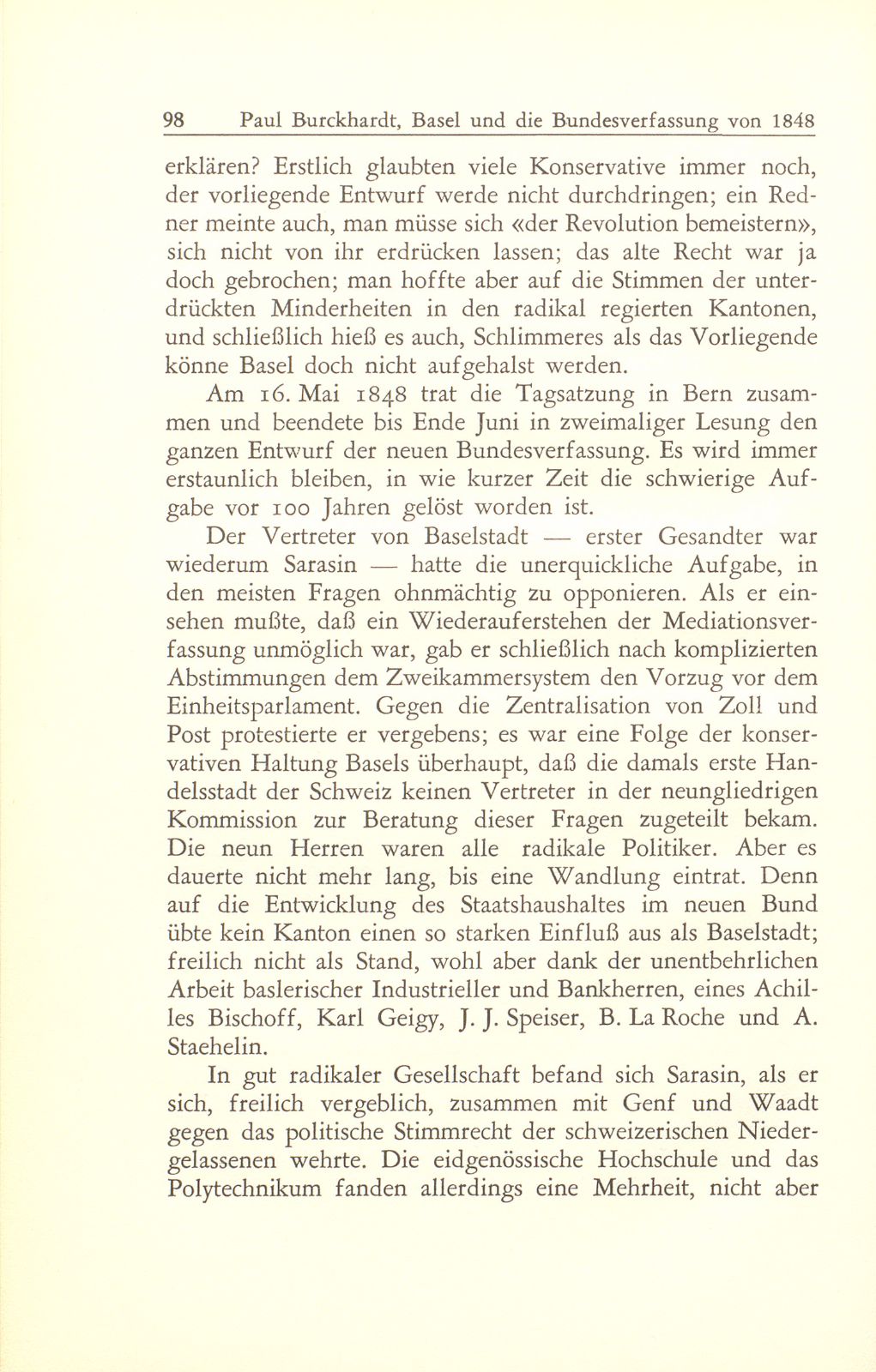 Basel und die Bundesverfassung von 1848 – Seite 8