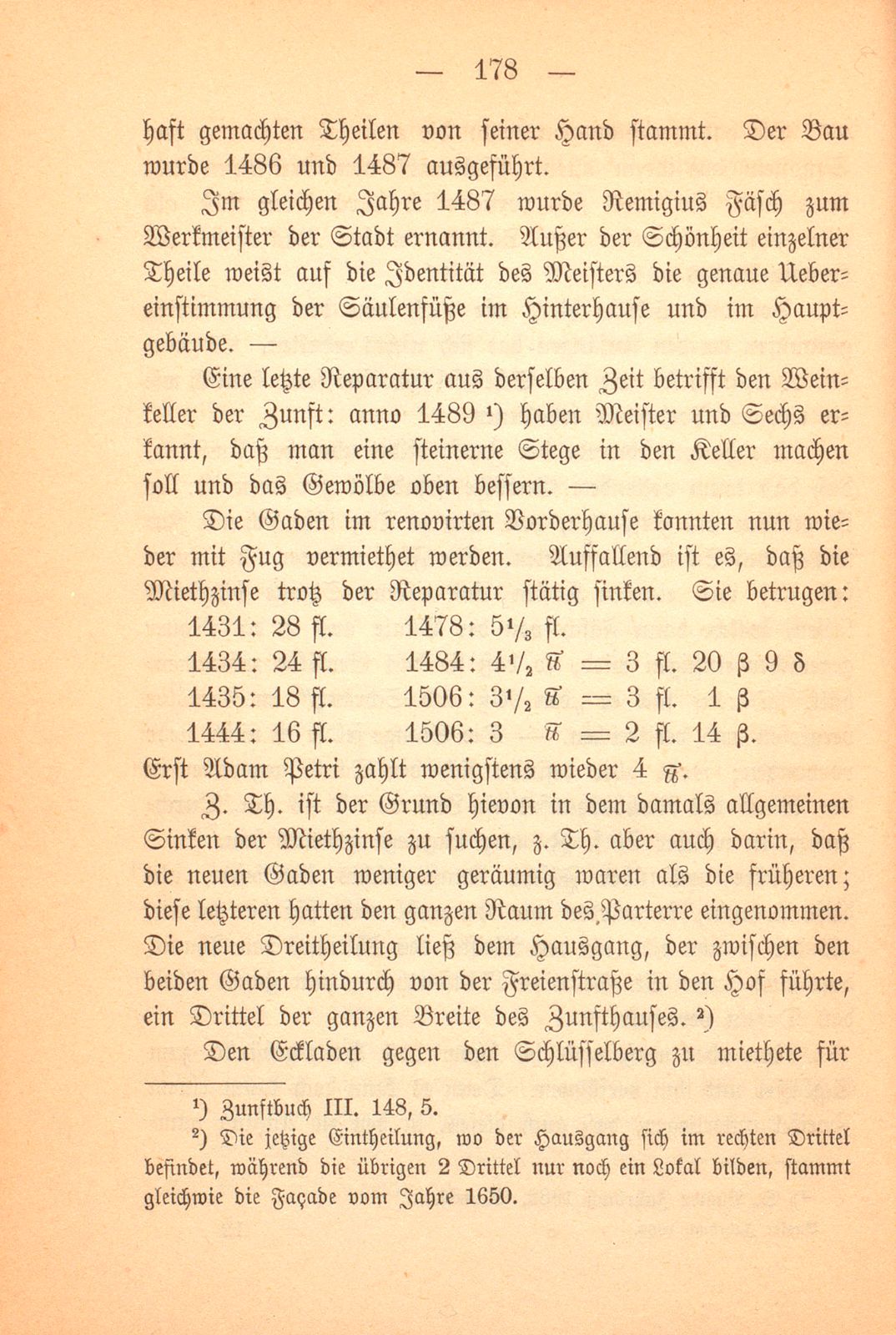 Der Neubau des Zunfthauses zum Schlüssel durch Roman Fäsch 1485-1488 – Seite 9