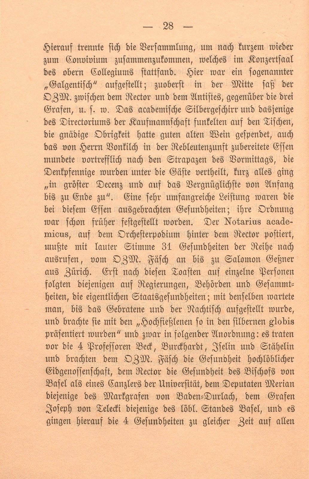 Die dritte Säcularfeier der Universität Basel 1760 – Seite 30