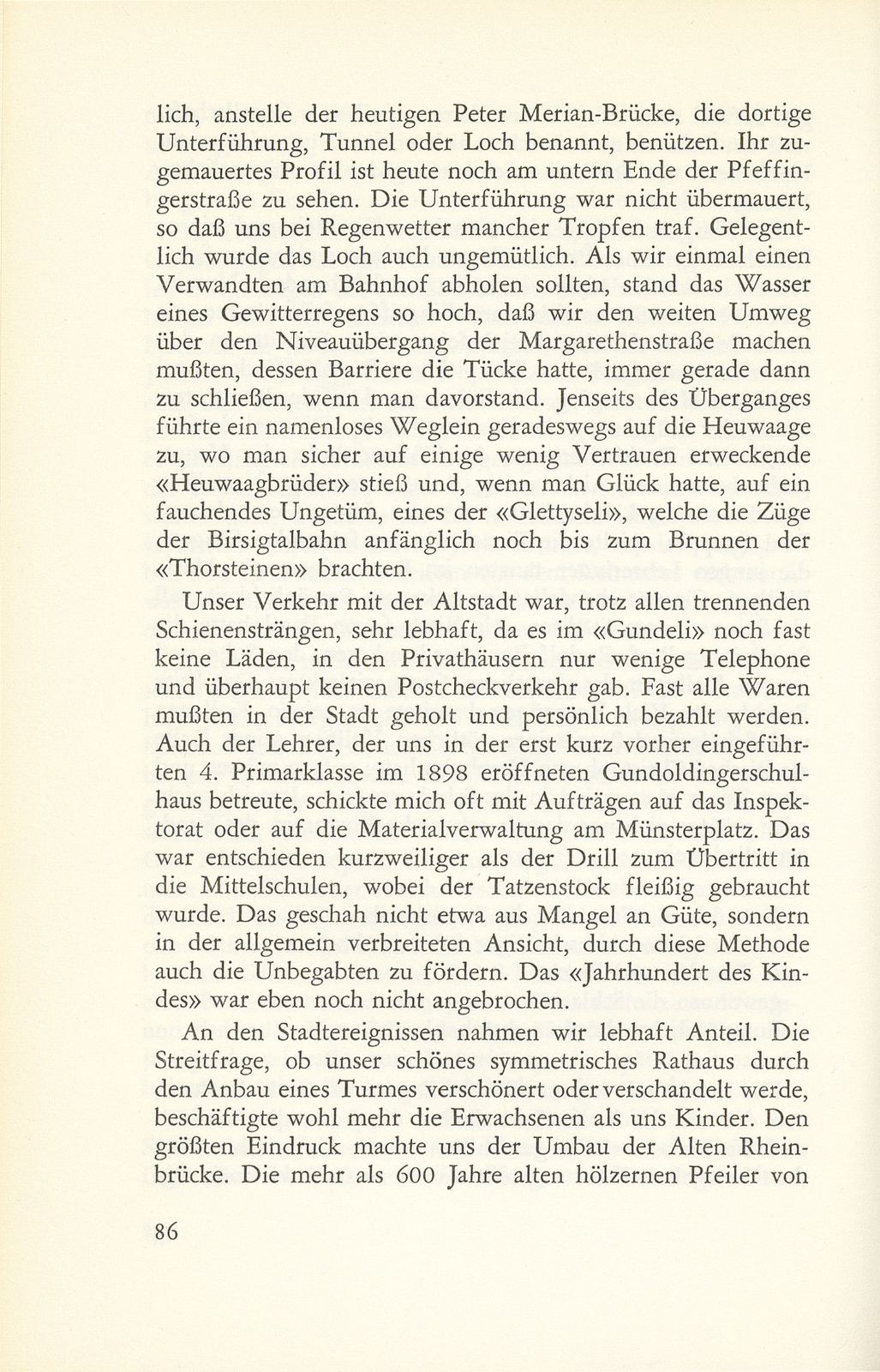 Aus den Anfängen des Gundeldingerquartiers – Seite 5