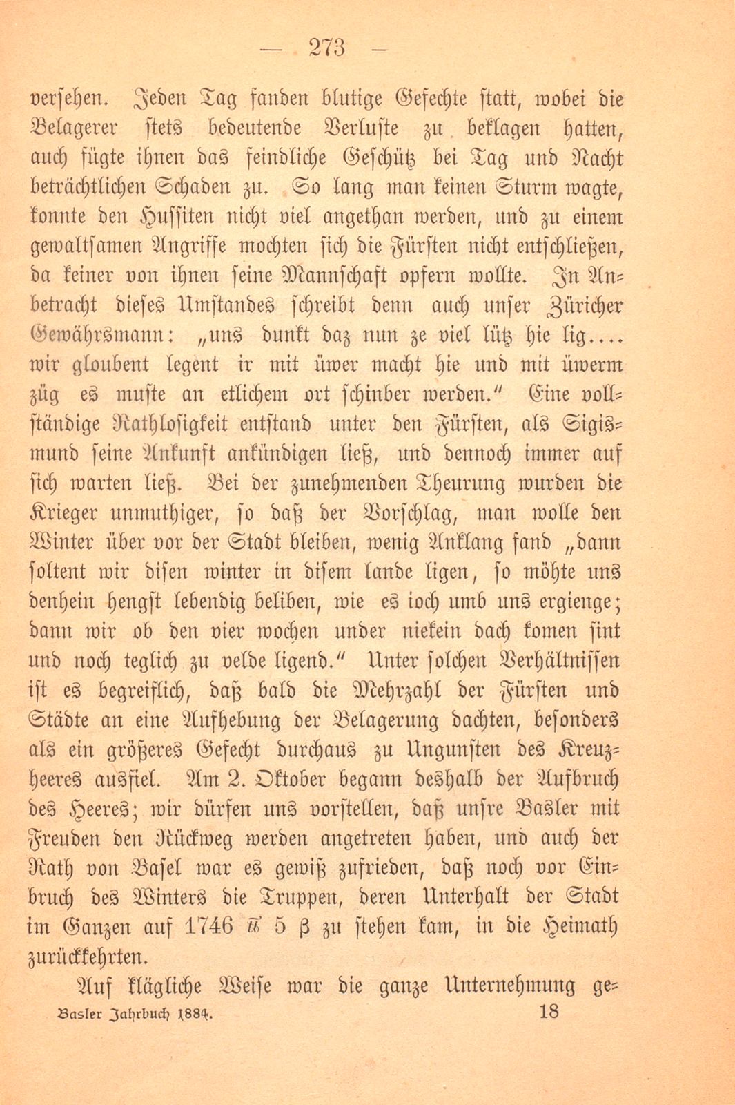 Der Antheil Basels an dem Hussitenkrieg von 1421 – Seite 14