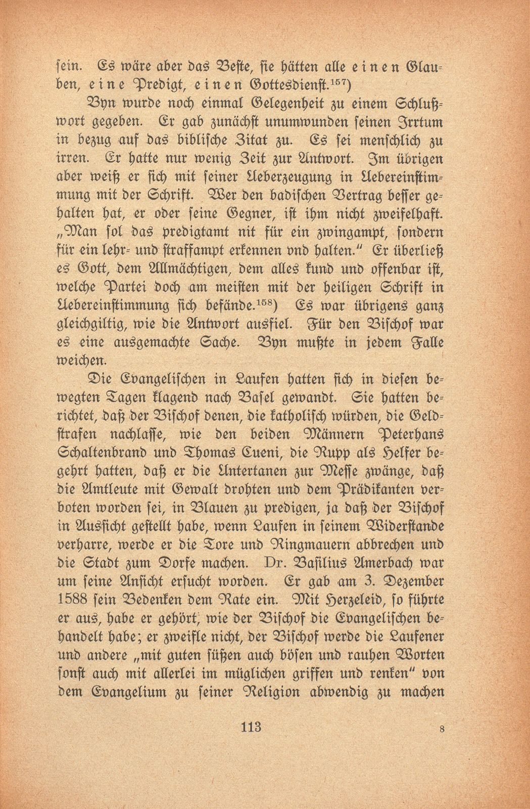 Die Gegenreformation im baslerisch-bischöflichen Laufen – Seite 23