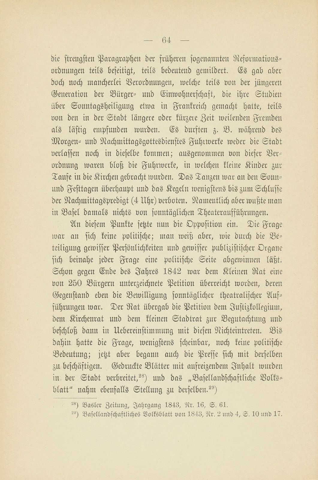 Basel zur Zeit der Freischarenzüge und des Sonderbunds – Seite 20