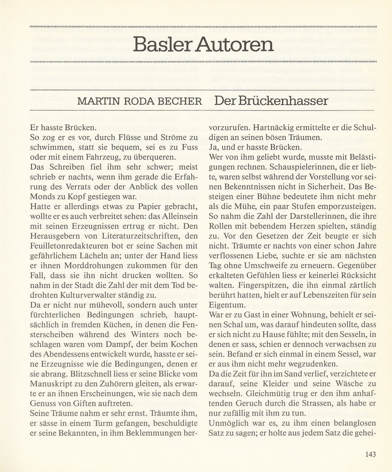 Der Brückenhasser – Seite 1