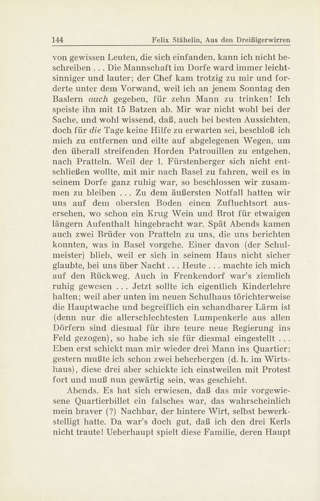 Erlebnisse und Bekenntnisse aus der Zeit der Dreissigerwirren [Gebrüder Stähelin] – Seite 42