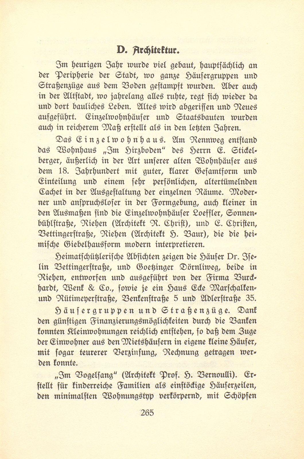 Das künstlerische Leben in Basel vom 1. Oktober 1924 bis 30. September 1925 – Seite 1