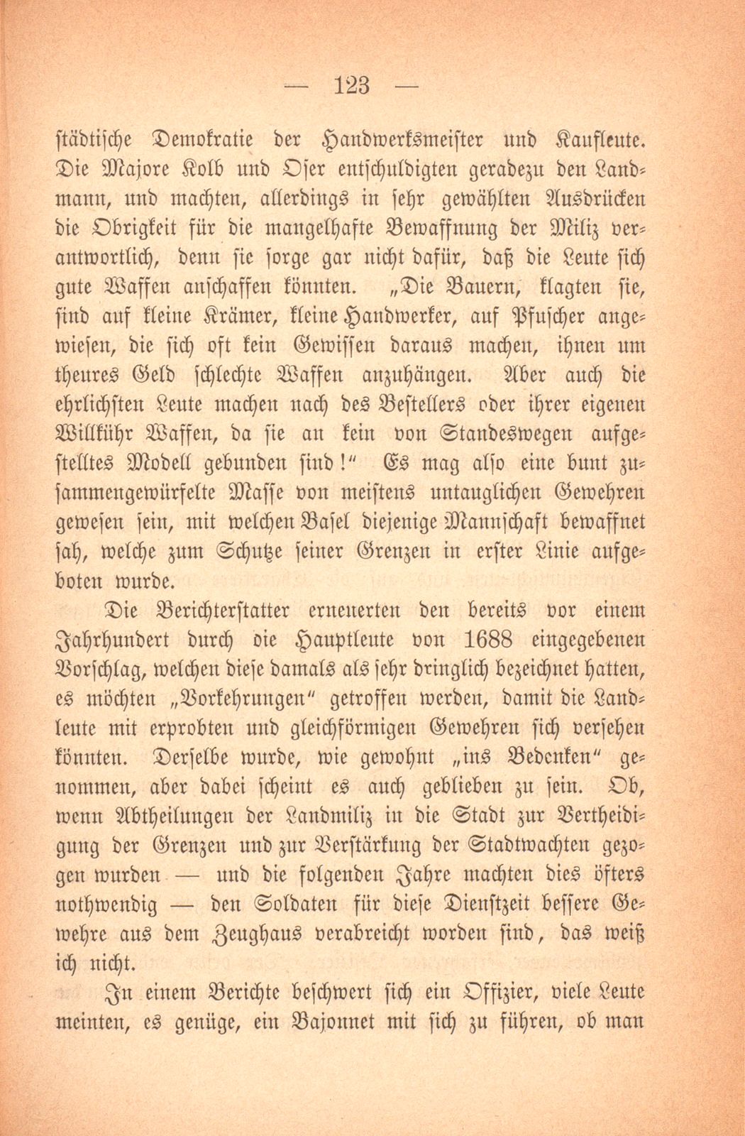 Über das baslerische Militärwesen in den letzten Jahrhunderten – Seite 45