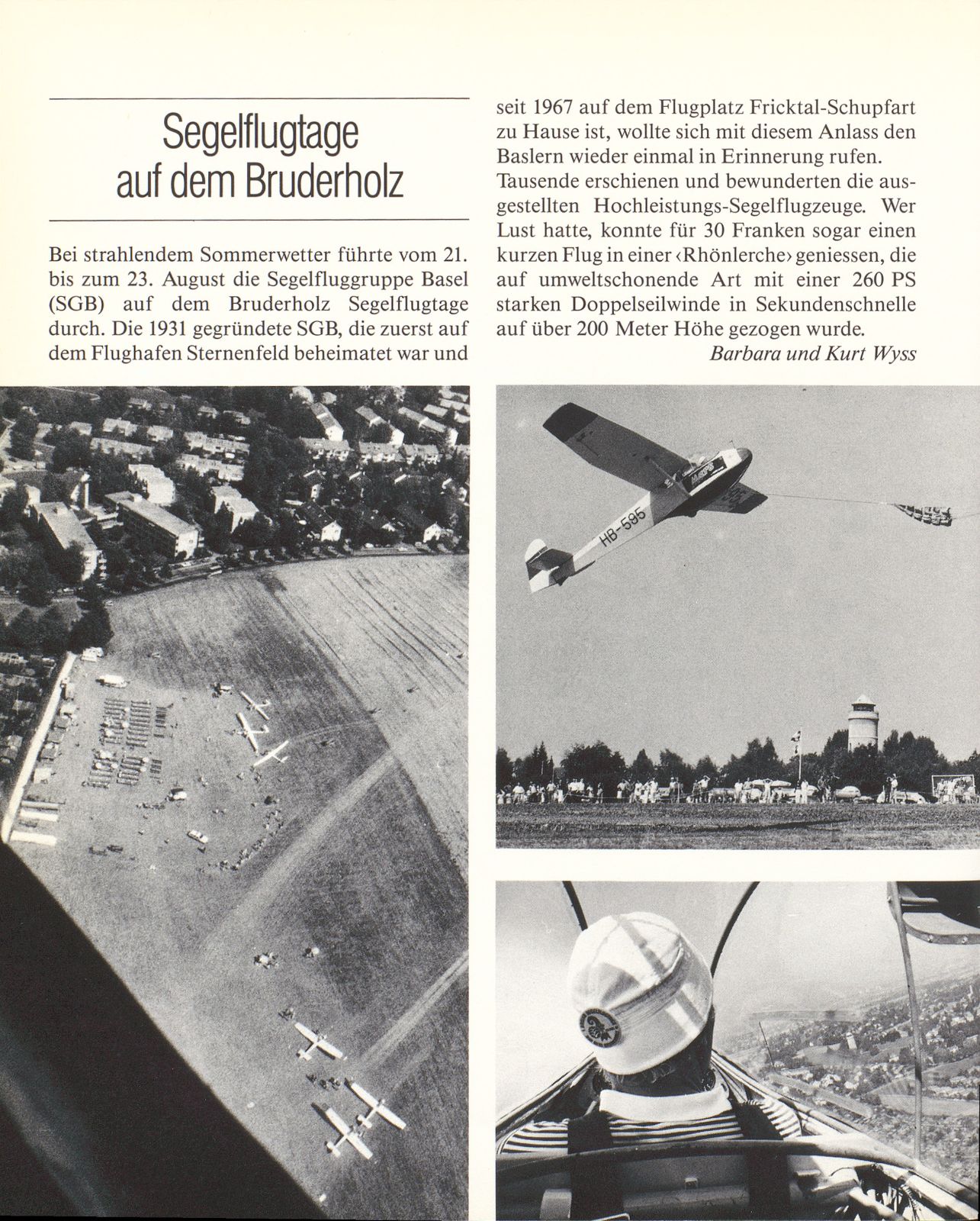 Segelflugtage auf dem Bruderholz – Seite 1