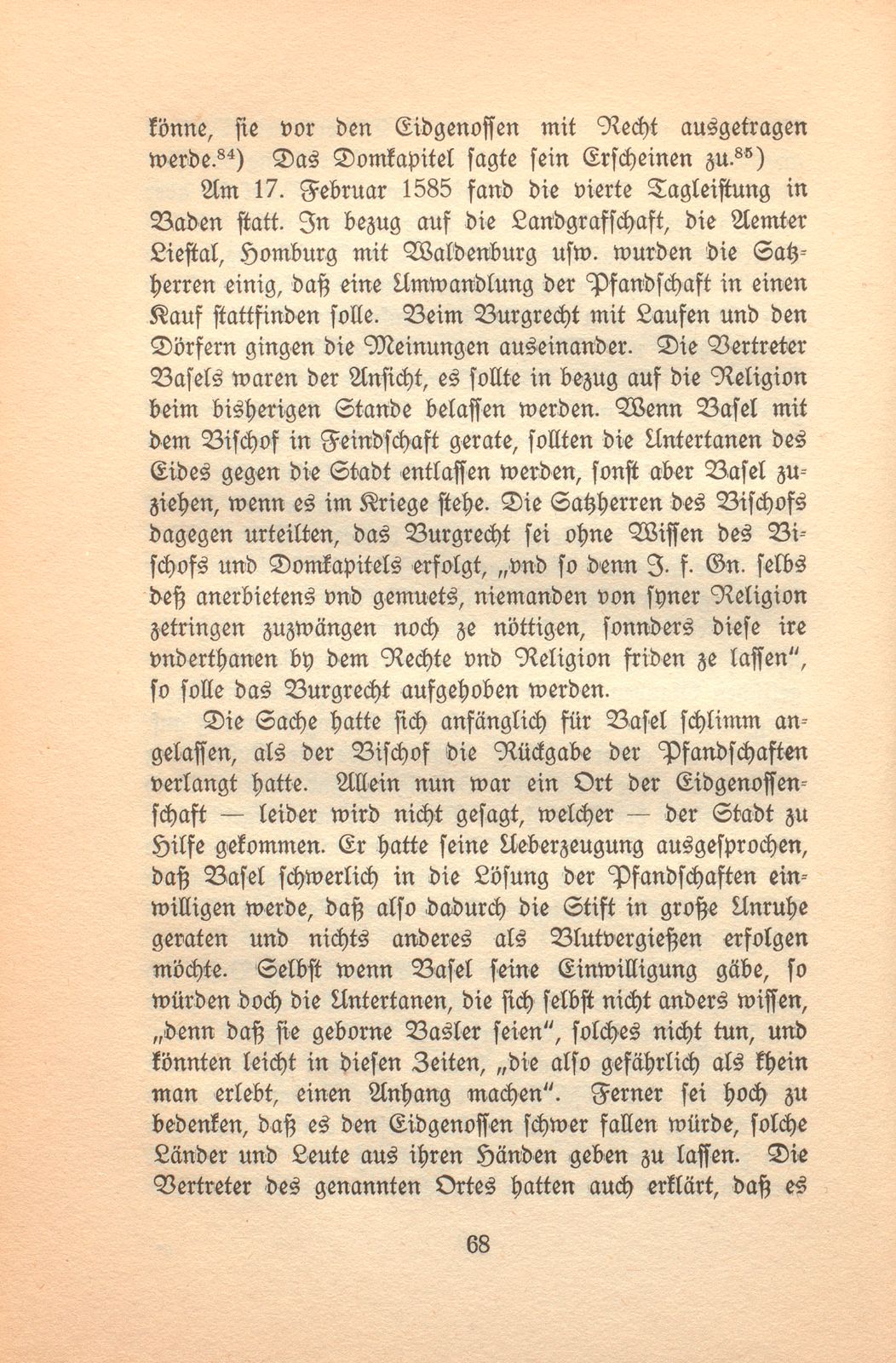 Die Gegenreformation im baslerisch-bischöflichen Laufen – Seite 38