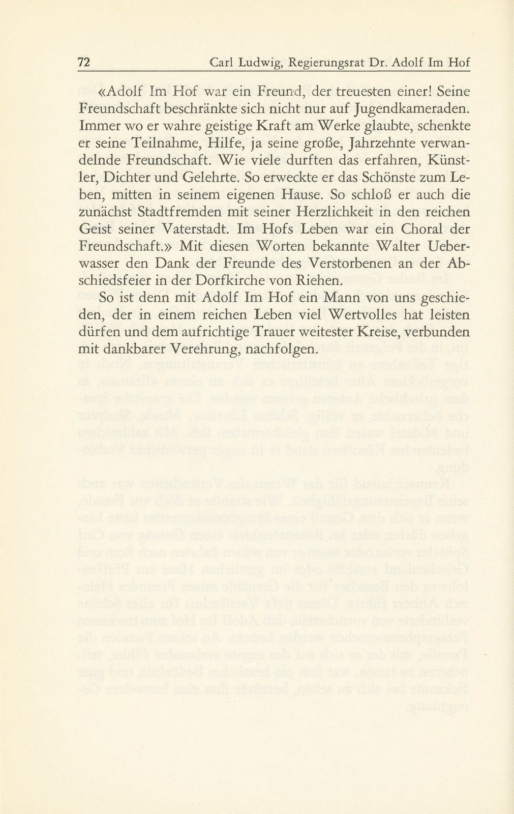 Regierungsrat Dr. Adolf Im Hof 18. September 1876-21. November 1952 – Seite 8