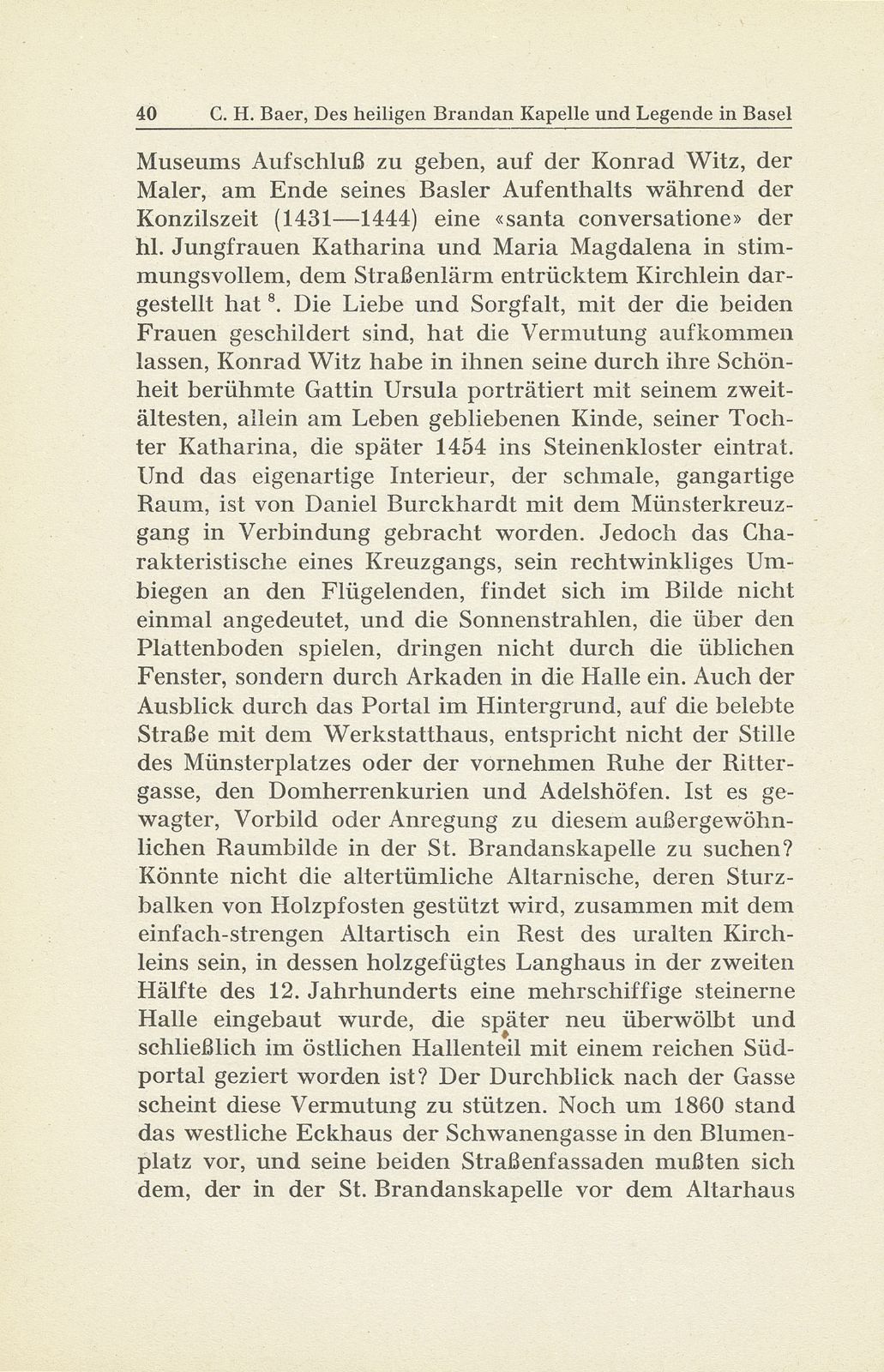 Des heiligen Brandan Kapelle und Legende in Basel – Seite 10