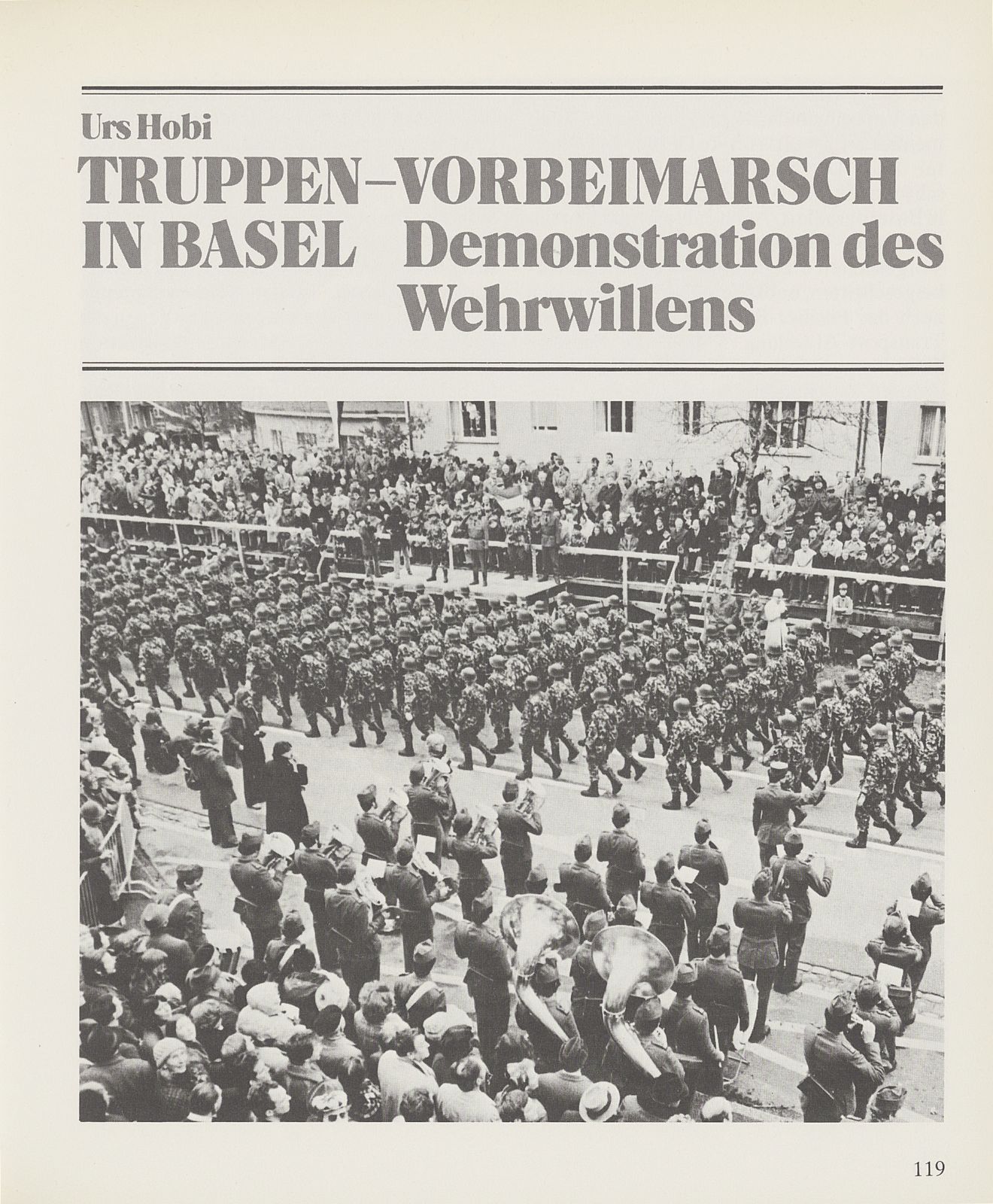 Truppen-Vorbeimarsch in Basel – Seite 1