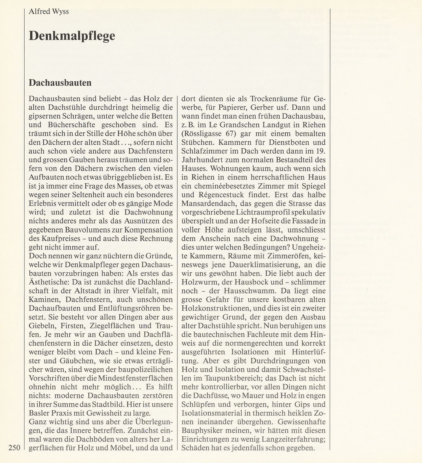 Denkmalpflege – Seite 1