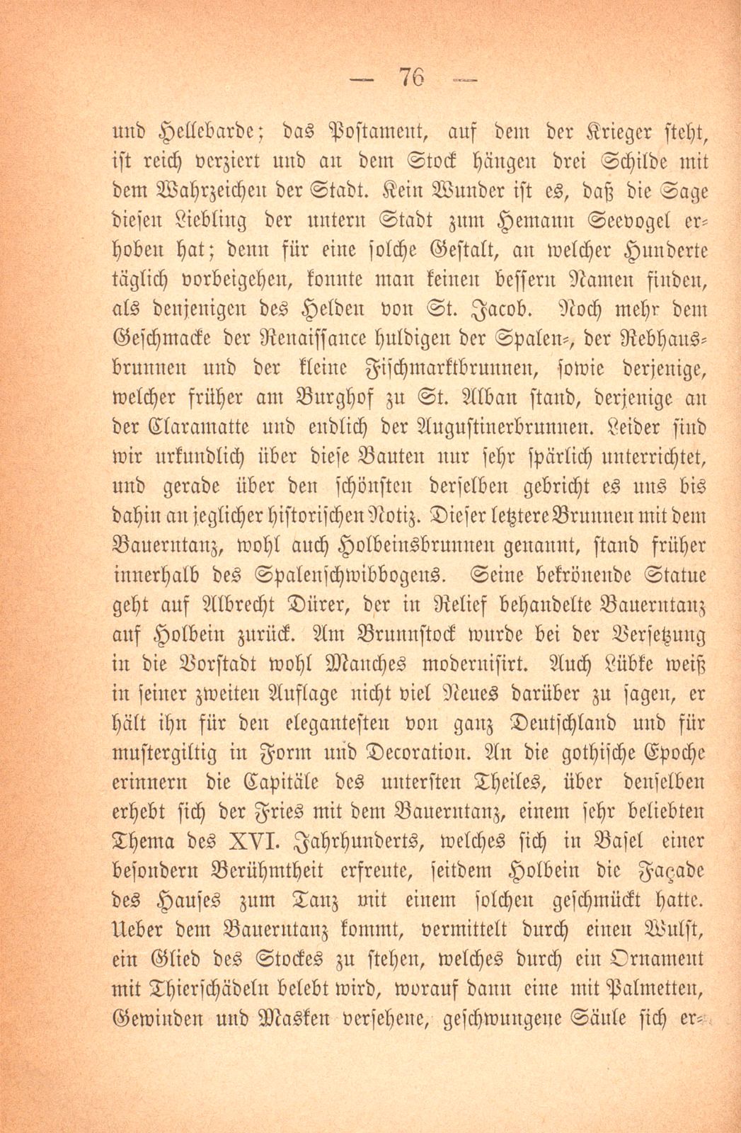 Baugeschichte Basels im XVI. Jahrhundert – Seite 25