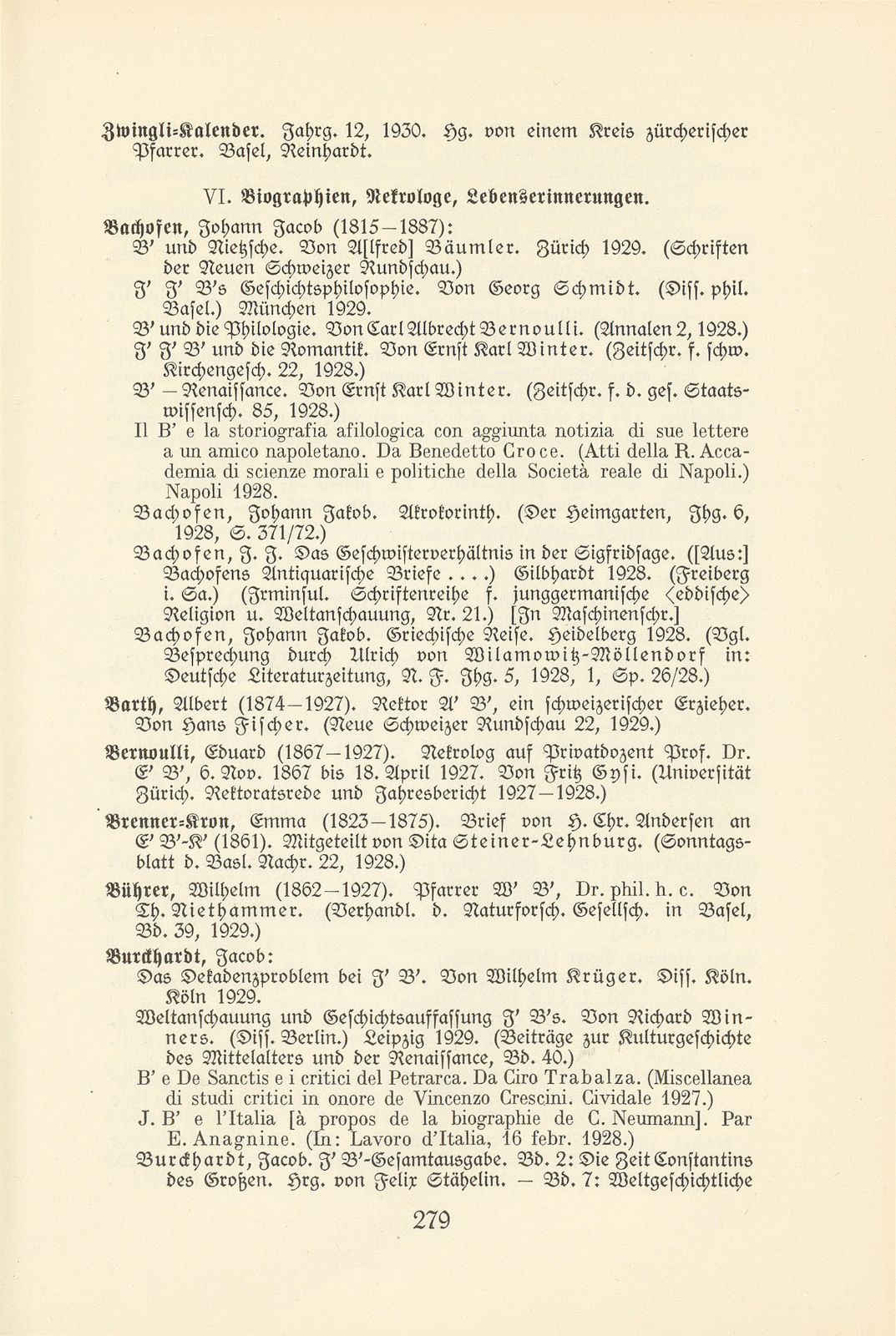 Basler Bibliographie 1929 – Seite 13