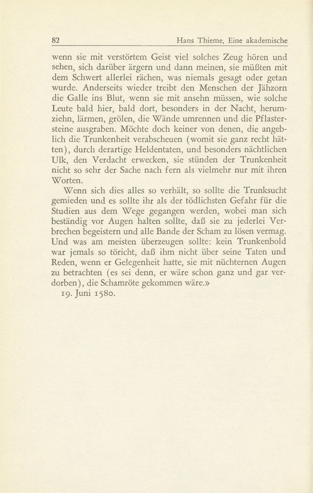 Eine akademische Sittenpredigt Basilius Amerbachs – Seite 6