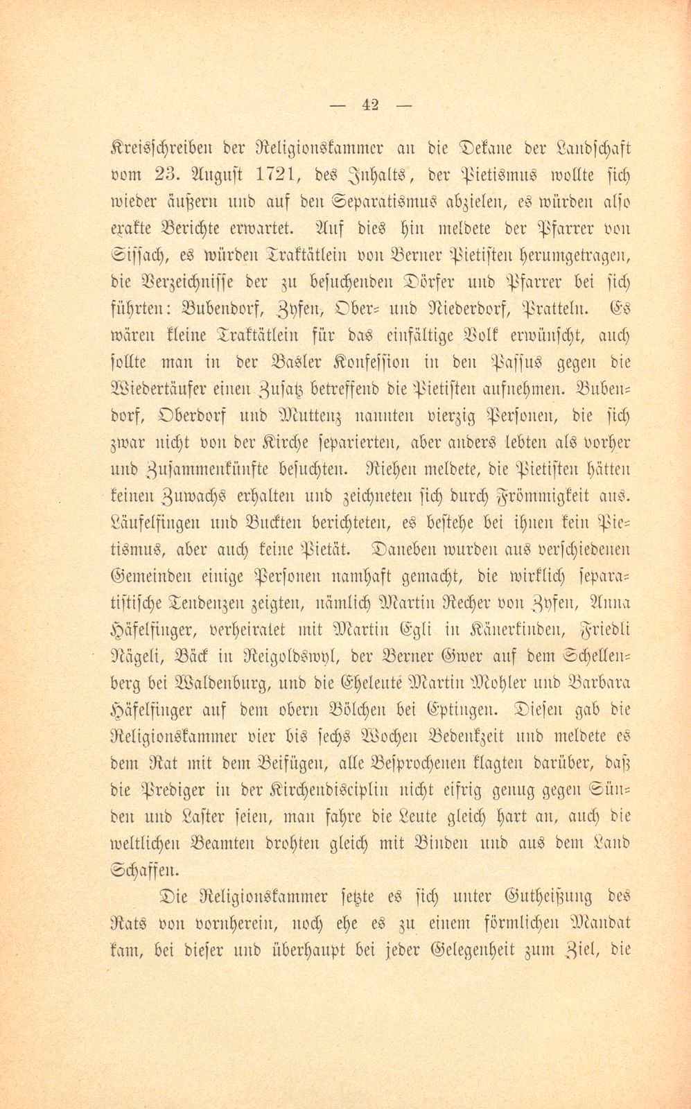 Die Basler Separatisten im ersten Viertel des XVIII. Jahrhunderts – Seite 13