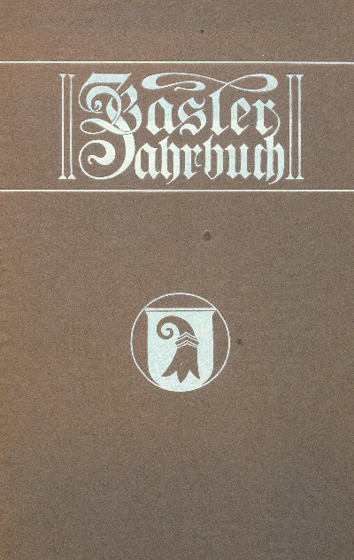 Basler Jahrbuch 1921